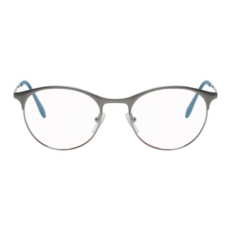 prada blue gunmetal|Prada ® Gunmetal Prescription Glasses Online.